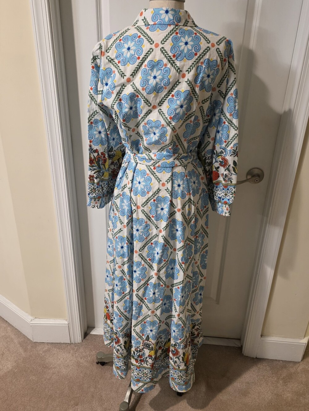 Boden Clara Linen Maxi Dress Size 14 - Picture 6 of 11